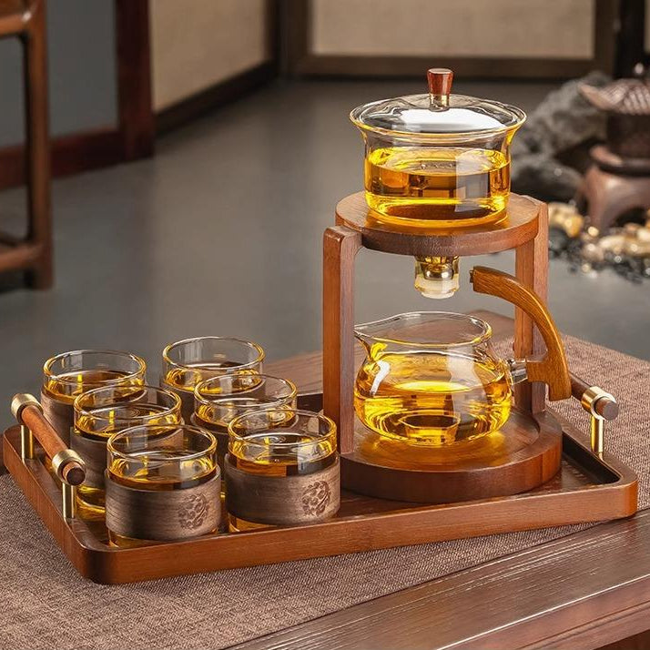 Luxury Magnetic Glass Tea Set – Modern Kung Fu