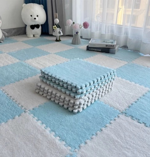 Soft Fluffy Puzzle Mats for Kids’ Playroom