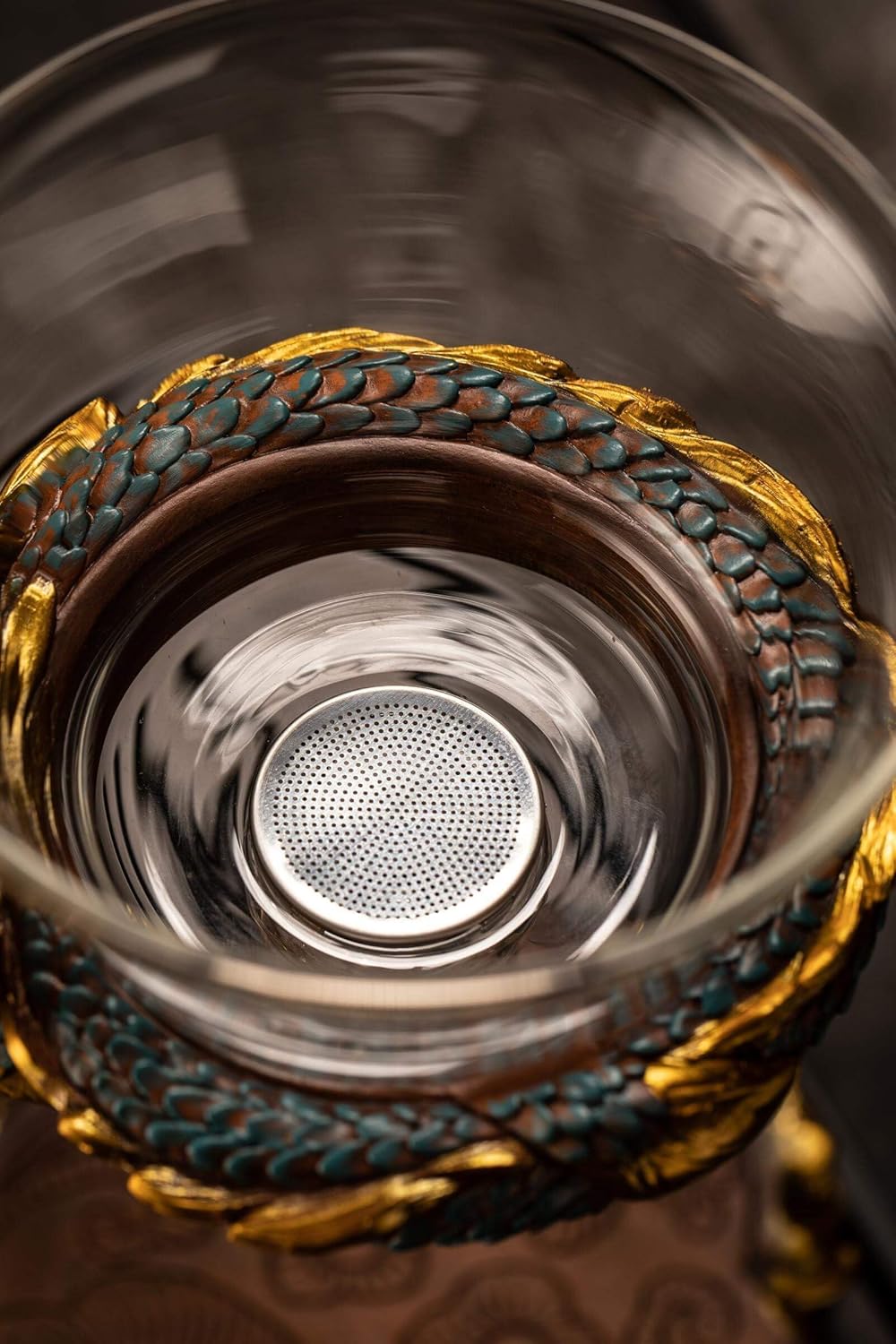 Embossed Dragon Tea Maker – Heat-Resistant Glass Gift Set