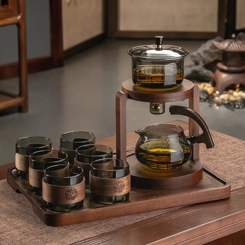Luxury Magnetic Glass Tea Set – Modern Kung Fu