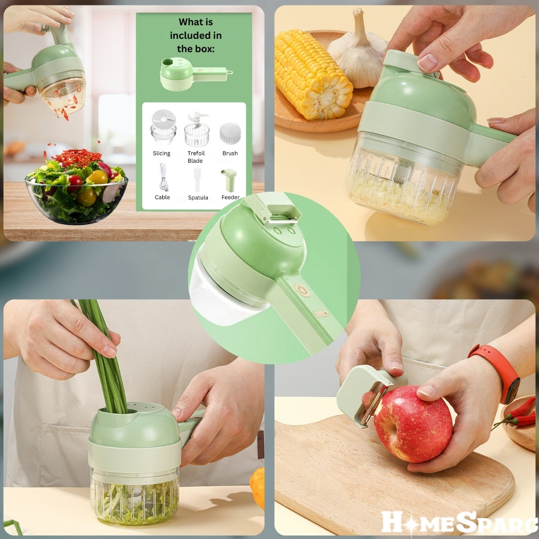 4-in-1 Electric Vegetable Cutter