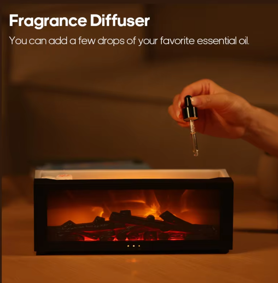 Fireplace Diffuser with Realistic Flame Effect