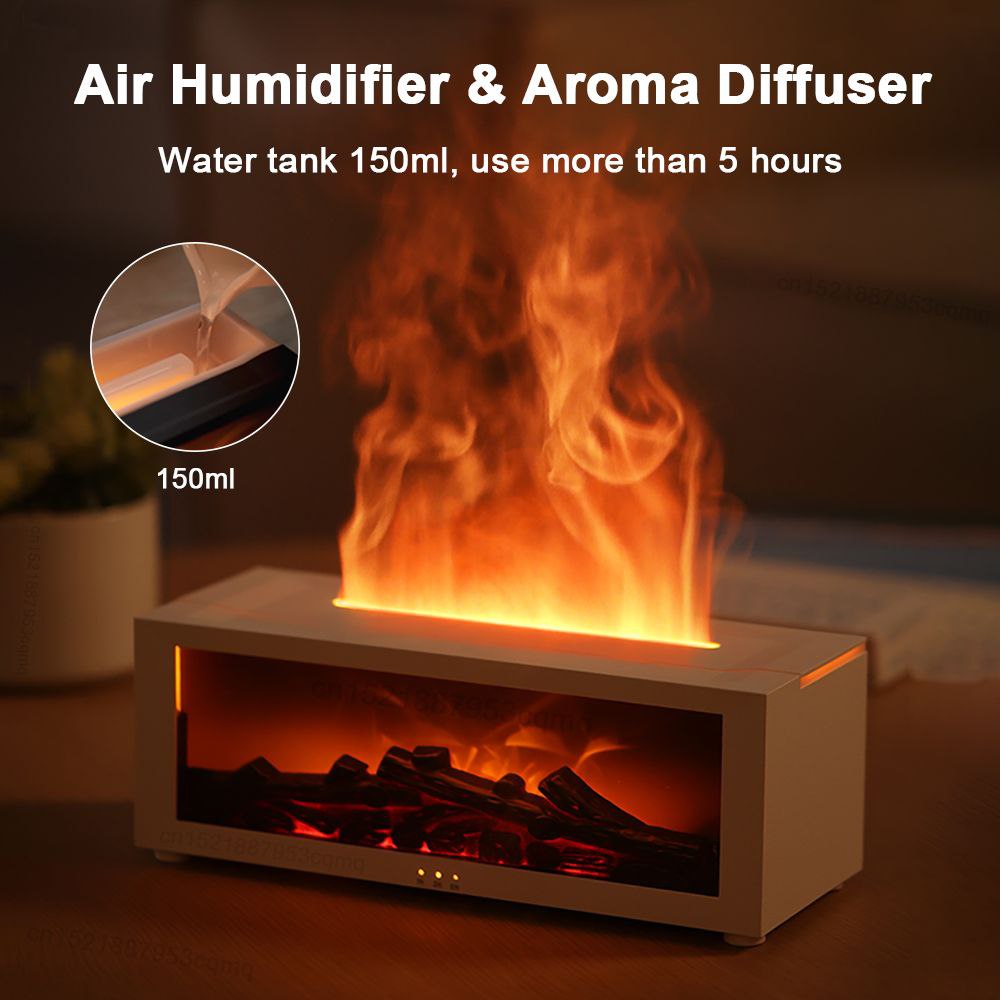 Fireplace Diffuser with Realistic Flame Effect